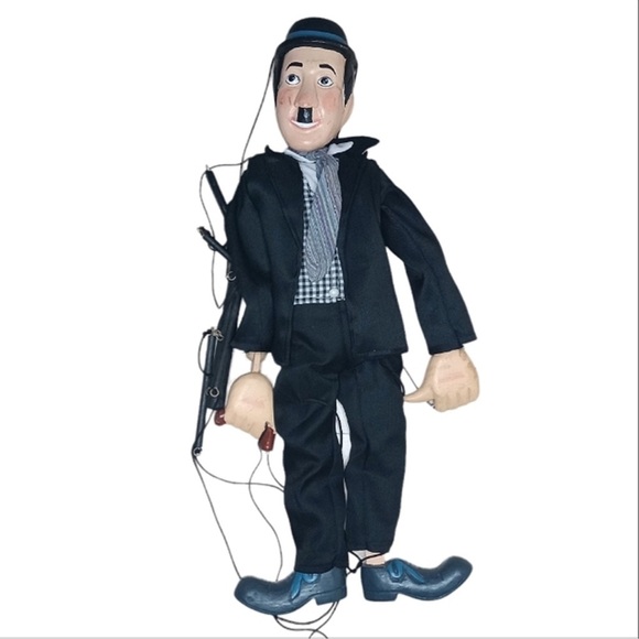 Vintage Charlie Chaplin Wooden Marionette doll - Picture 1 of 5